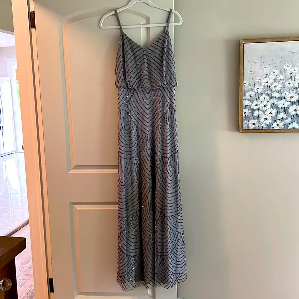 Adriana Papell beaded gown